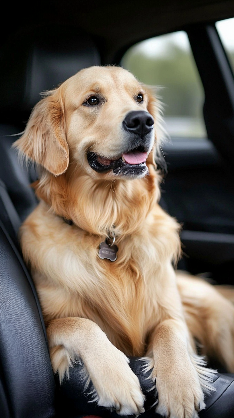 dog in pet taxi Paris