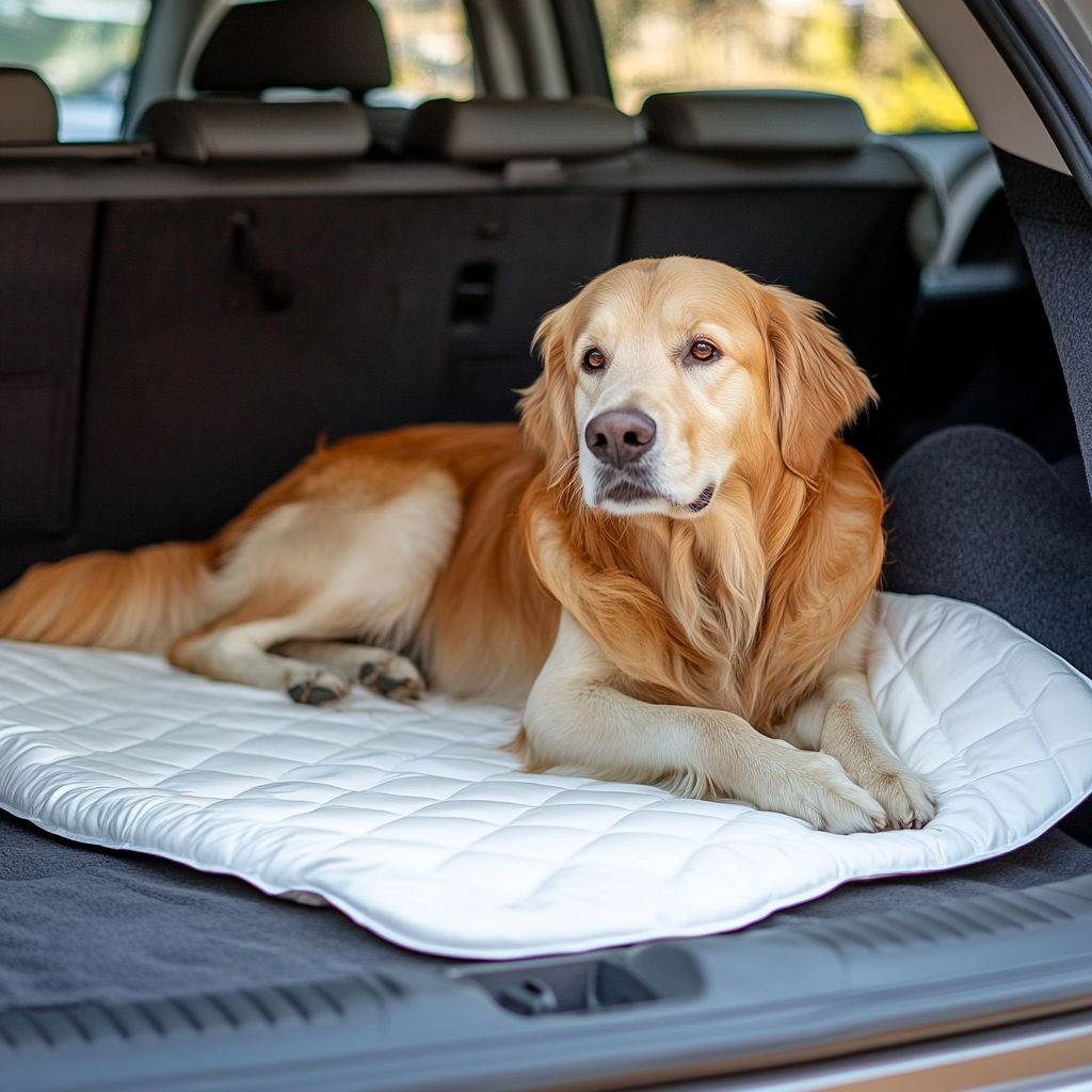 dog in pet taxi