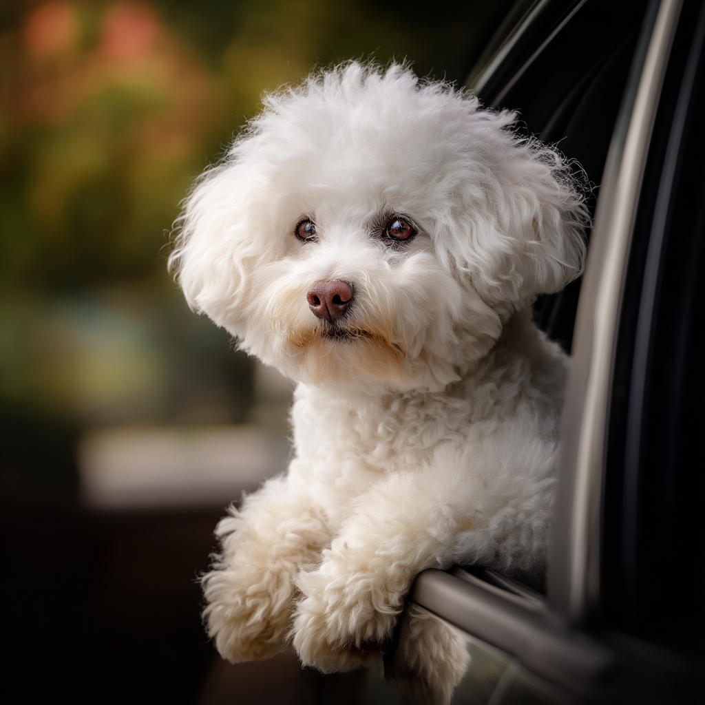 Dog in pet taxi